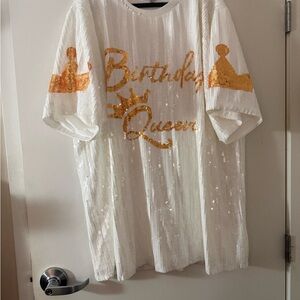 Stiletto White Sequin Top